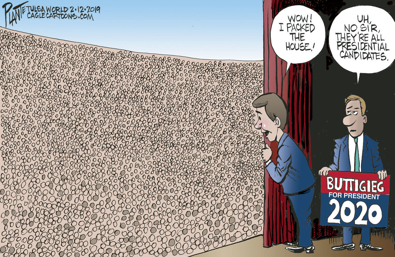 Bruce Plante Cartoon: Packing the House